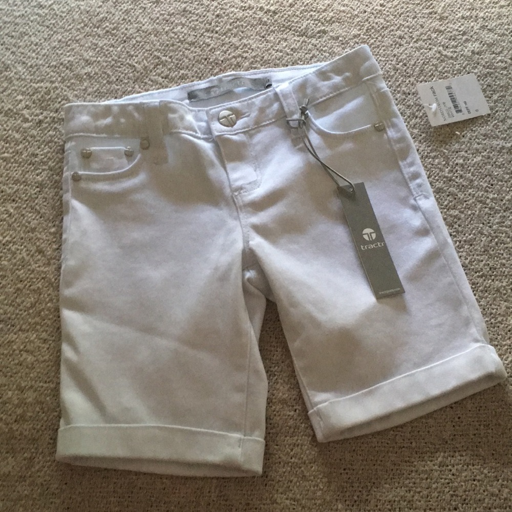NWT White Tractr Stretch Jean Shorts
